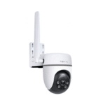 Tapo TC40GW vista de lado con el soporte de pared de la cámara 4G exterior