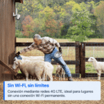 Cámara 4G Tapo TC40GW instalada en una finca para vigilancia sin WiFi