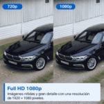 Comparación de imagen 720p y Full HD 1080p en la cámara Tapo TC40GW