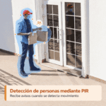 Ejemplo de detección de una persona en la entrada con la cámara Imou Cell Go Full-Color