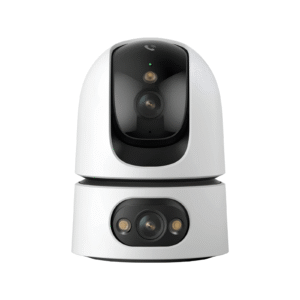 Vista frontal de la cámara de vigilancia interior Imou Ranger Dual Pro con sus dos lentes