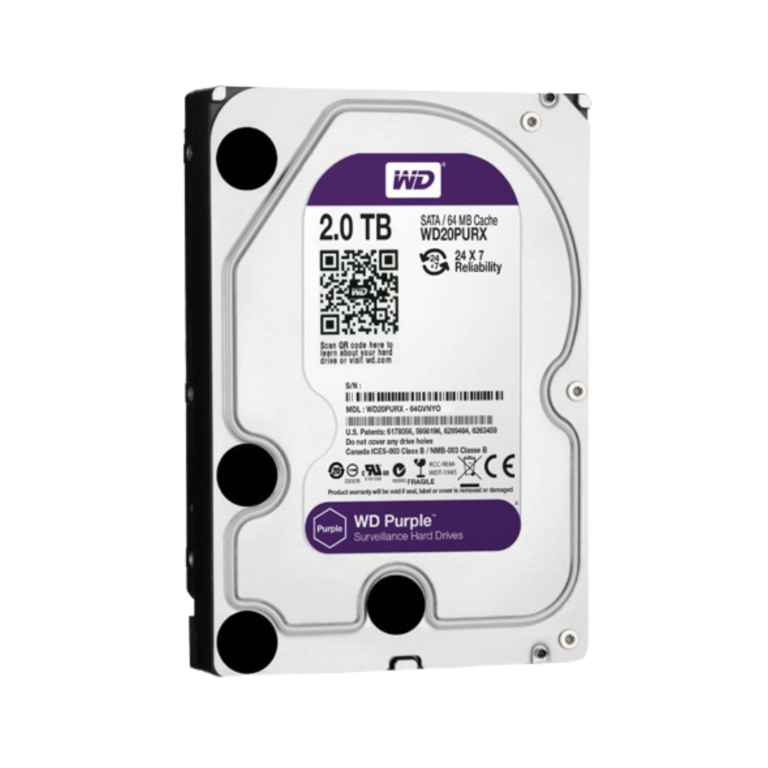 Disco duro Western Digital Purple de 2 TB para grabador NVR