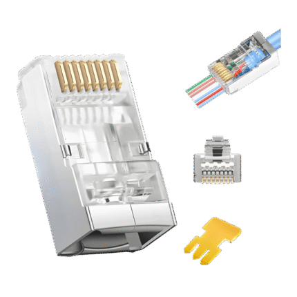 Conector RJ45 blindado categoría 6