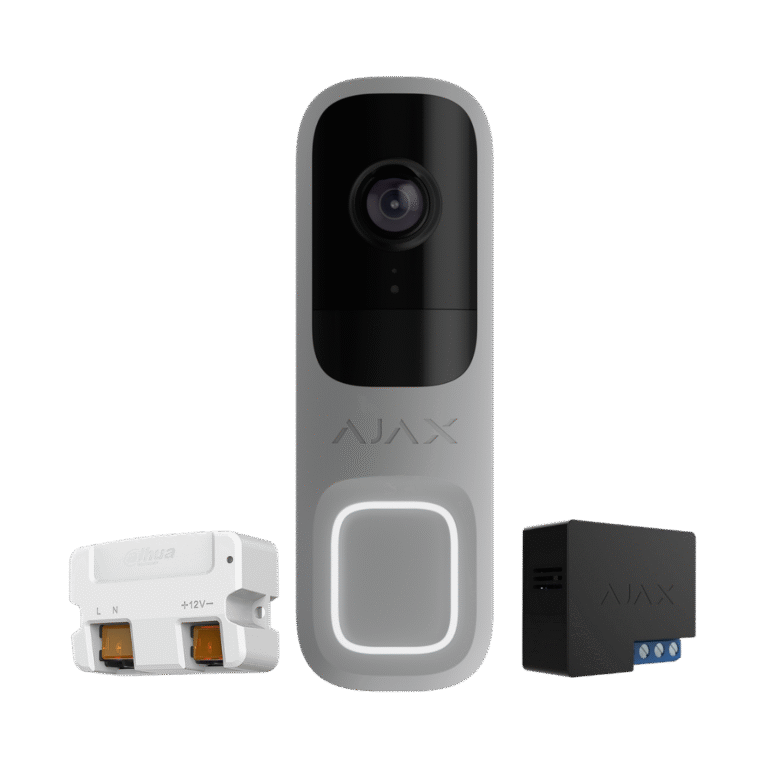 ajax doorbell gris kit videoportero para apaertura de puerta