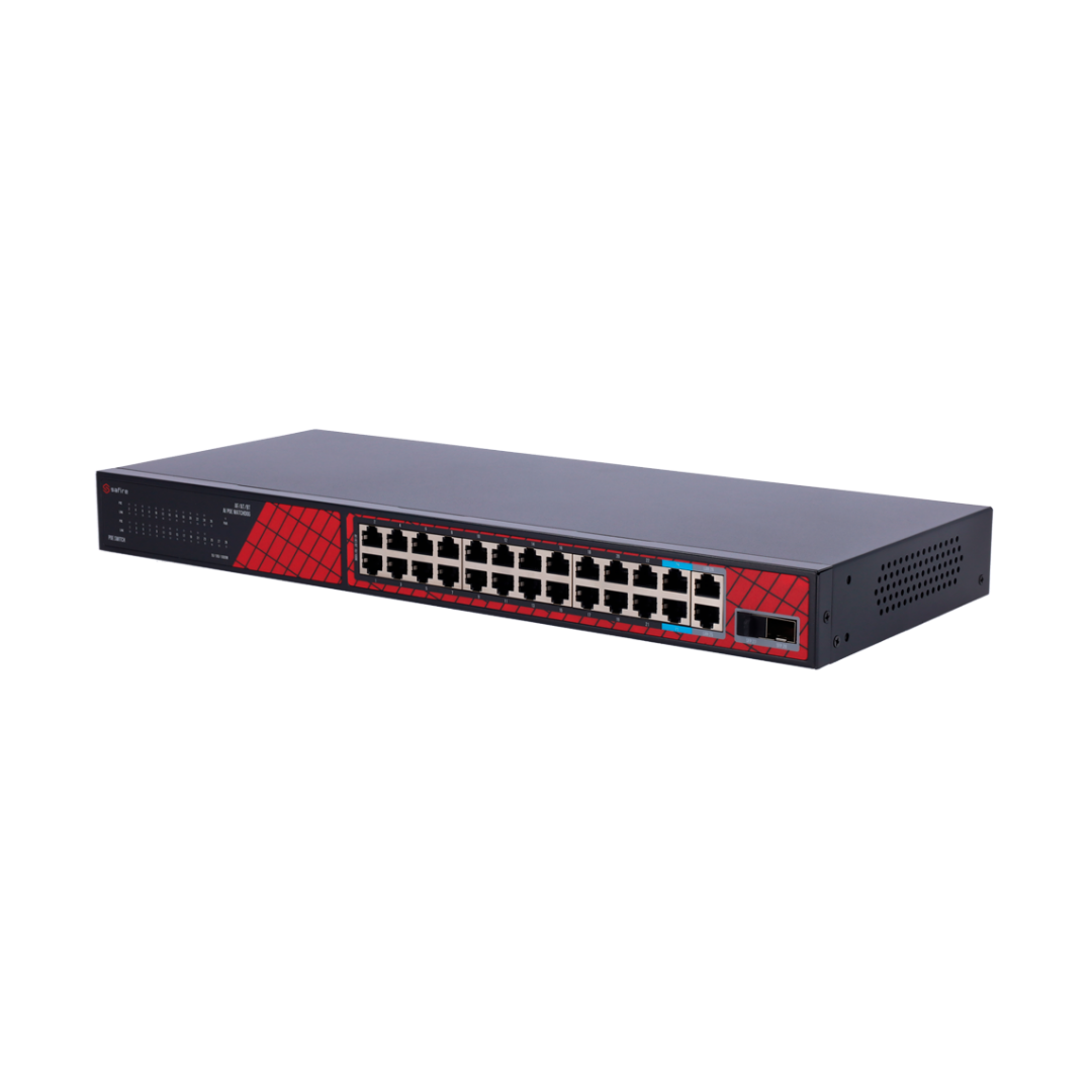 Switch-PoE-SF-SW2824HIPOE-300-24-Puertos Switch PoE SF-SW2824HIPOE-300 24 Puertos + 2 SFP Uplink + 2 Uplink RJ45 - Imagen 1