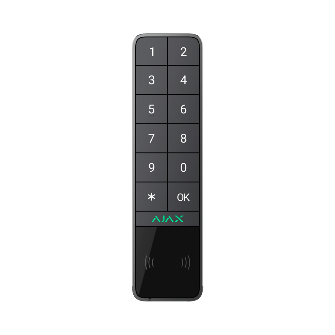AJ-KEYPADOUTDOOR-GRA-Teclado-Exterior-Alarma-Ajax-Con-Lector-De-Tarjetas-y-Llaveros-Rfid-Grafito teclado exterior alarma ajax keypad outdoor