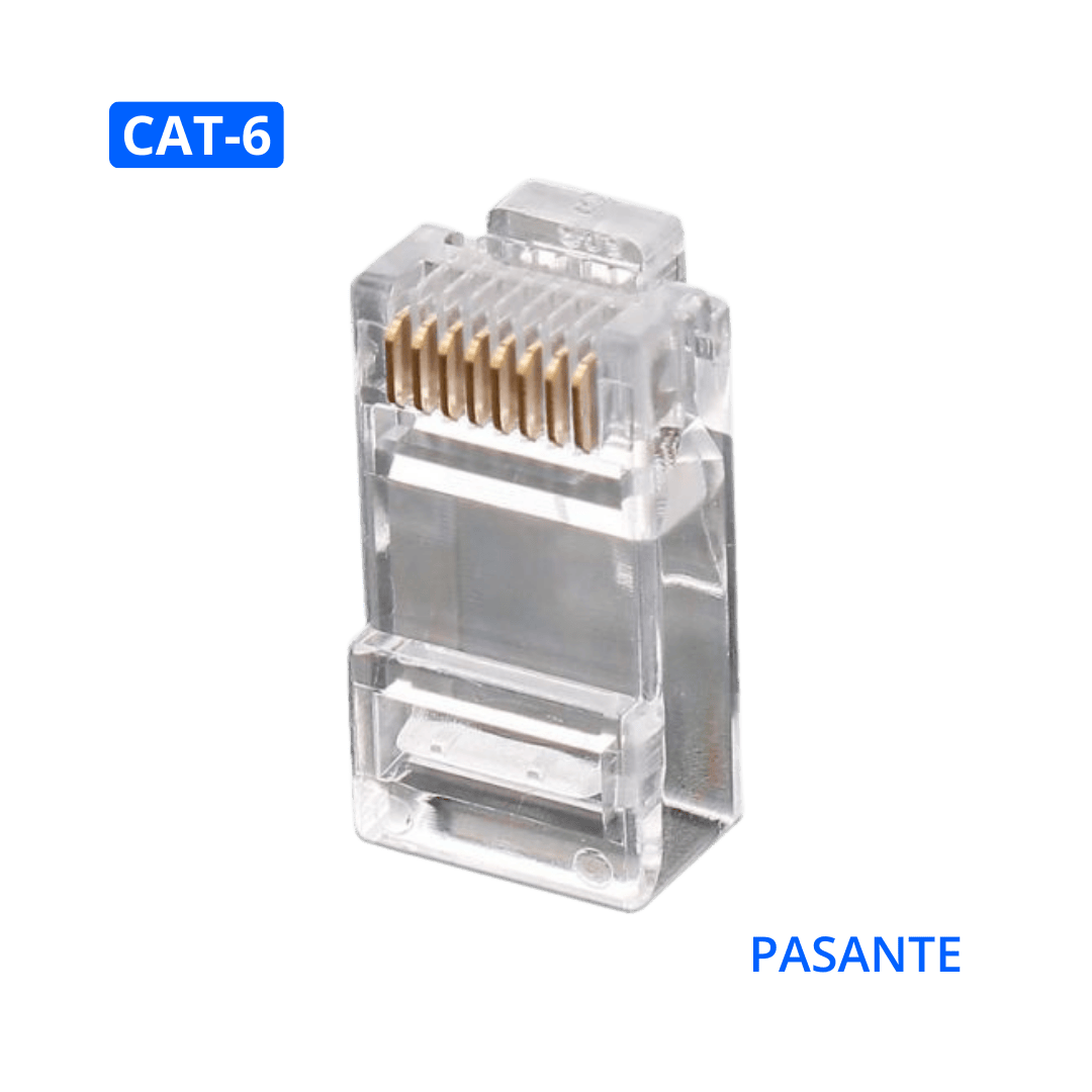 conector-rj45-cat6-conexion-rapida Conector RJ45 Categoría 6 Macho Conexión Rápida